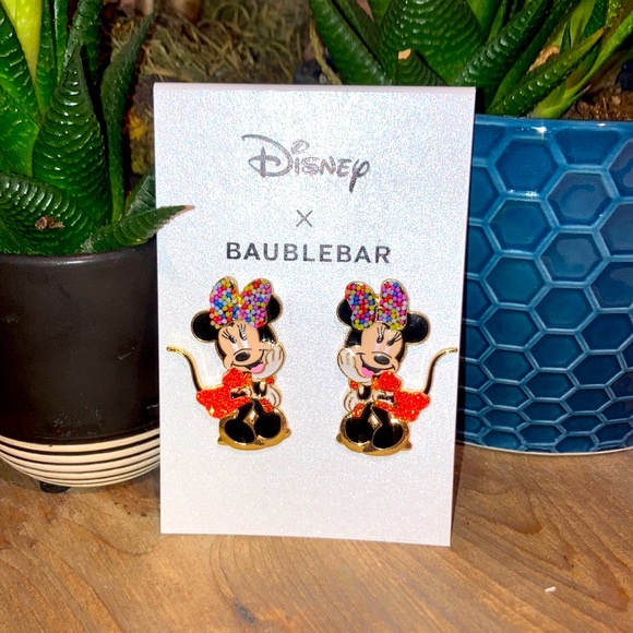 BaubleBar Jewelry - Disney x Baublebar Minnie Mouse Earrings - Mickey- New - Disney - Fun